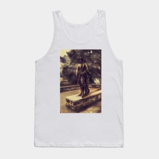 Stevie Ray Vaughan Statue - Austin, Texas - Graphic 2 Tank Top